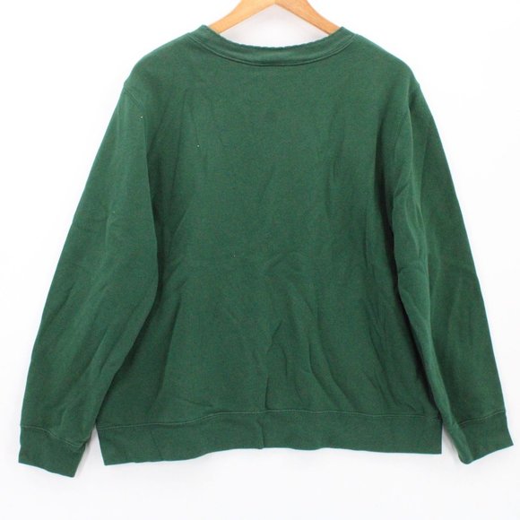 Vintage Holiday Editions Sweatshirt Womens Green Christmas Tree Embroidered XL - Picture 7 of 9